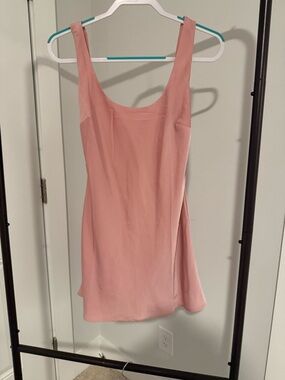 Charcoal Women’s Pink Scoop Neck Mini Dress